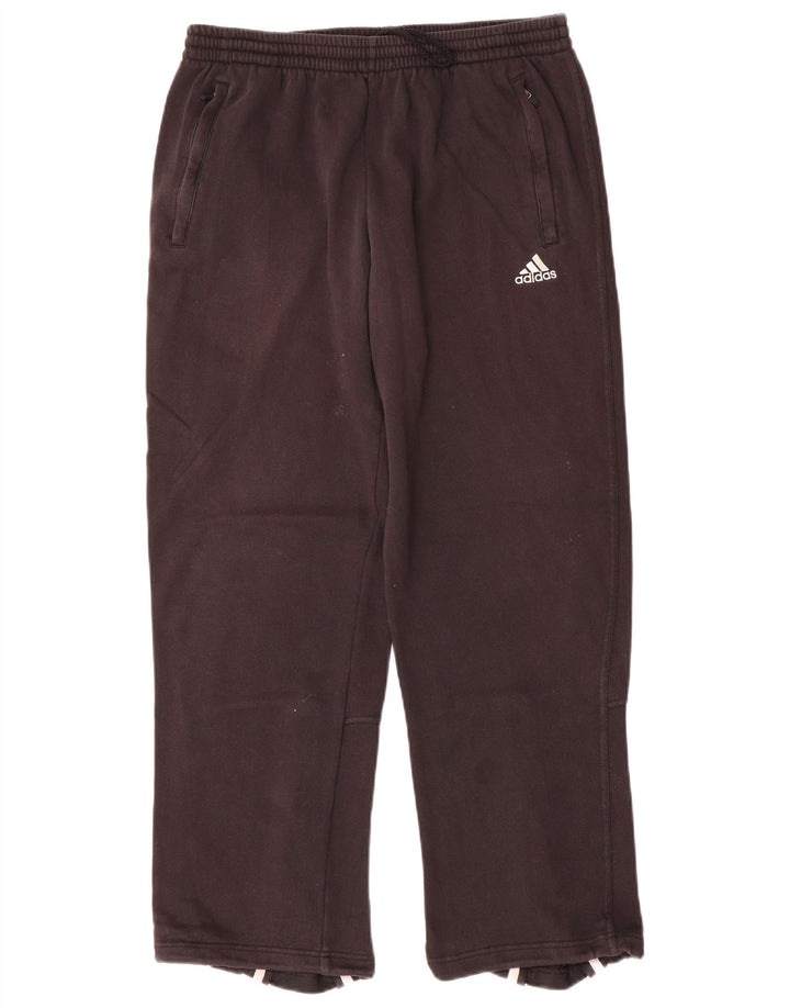 Adidas Mens Tracksuit Trousers Medium Black Cotton
