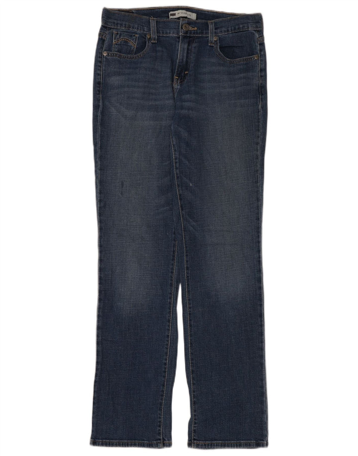 Levi's Womens 505 Straight Jeans US 6 Medium W28 L32 Navy Blue Cotton