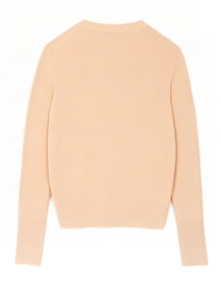 Zara Womens Cardigan Sweater UK 12 Medium Beige Viscose