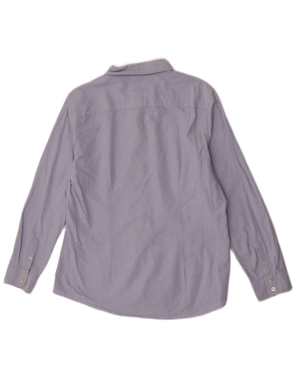 Crew Clothing Womens Classic Fit Shirt UK 16 Large Blue Cotton