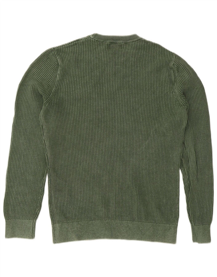 Superdry Mens Crew Neck Jumper Sweater Medium Green Cotton