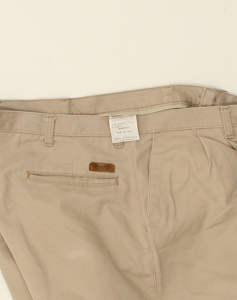 WRANGLER Mens Pegged Chino Trousers W36 L32 Beige Cotton | Vintage Wrangler | Thrift | Second-Hand Wrangler | Used Clothing | Messina Hembry 