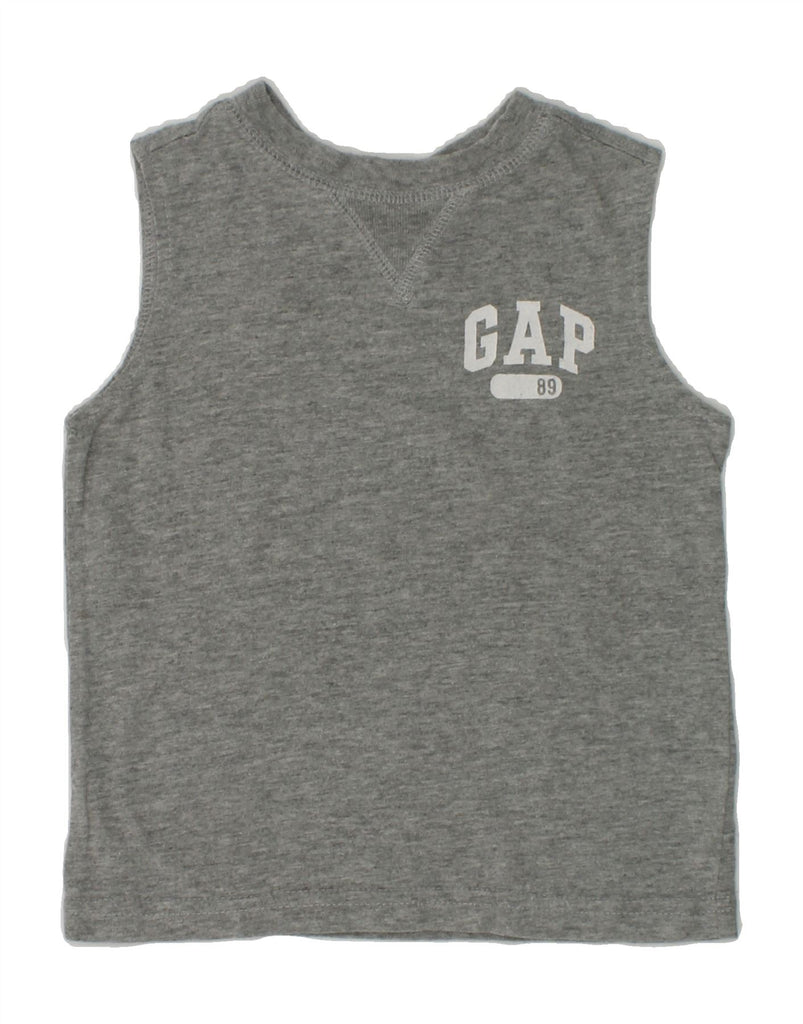 GAP Baby Girls Graphic Vest Top 12-18 Months Grey | Vintage Gap | Thrift | Second-Hand Gap | Used Clothing | Messina Hembry 