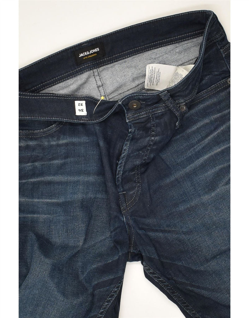 JACK & JONES Mens Cropped Jeans W34 L25  Blue Cotton Vintage Jack & Jones and Second-Hand Jack & Jones from Messina Hembry 