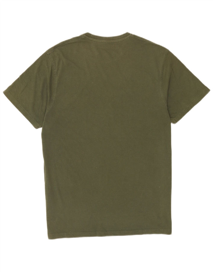 Mountain Warehouse Mens Graphic T-Shirt Top Medium Green