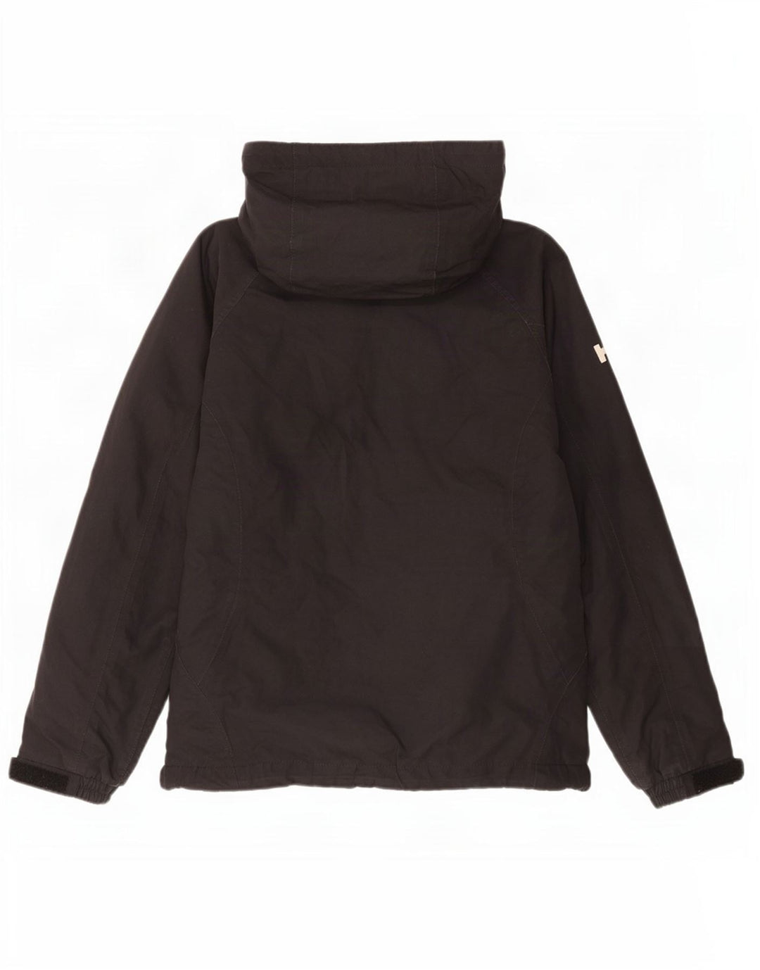 Helly Hansen Womens Hooded Windbreaker Jacket UK 10 Small Black Polyester