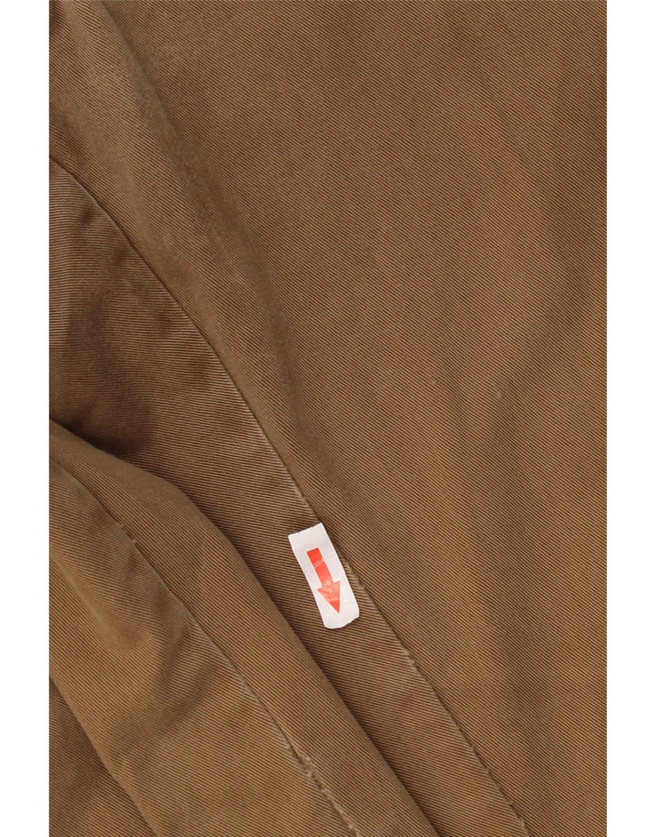 Marks & Spencer Mens Blue Harbour Straight Chino Trousers W38 L29 Brown