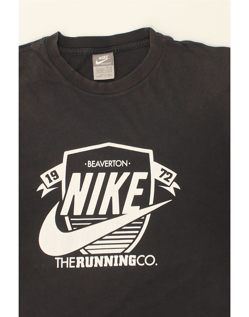 NIKE Mens Graphic T-Shirt Top UK 42/44 Large Grey Cotton | Vintage Nike | Thrift | Second-Hand Nike | Used Clothing | Messina Hembry 