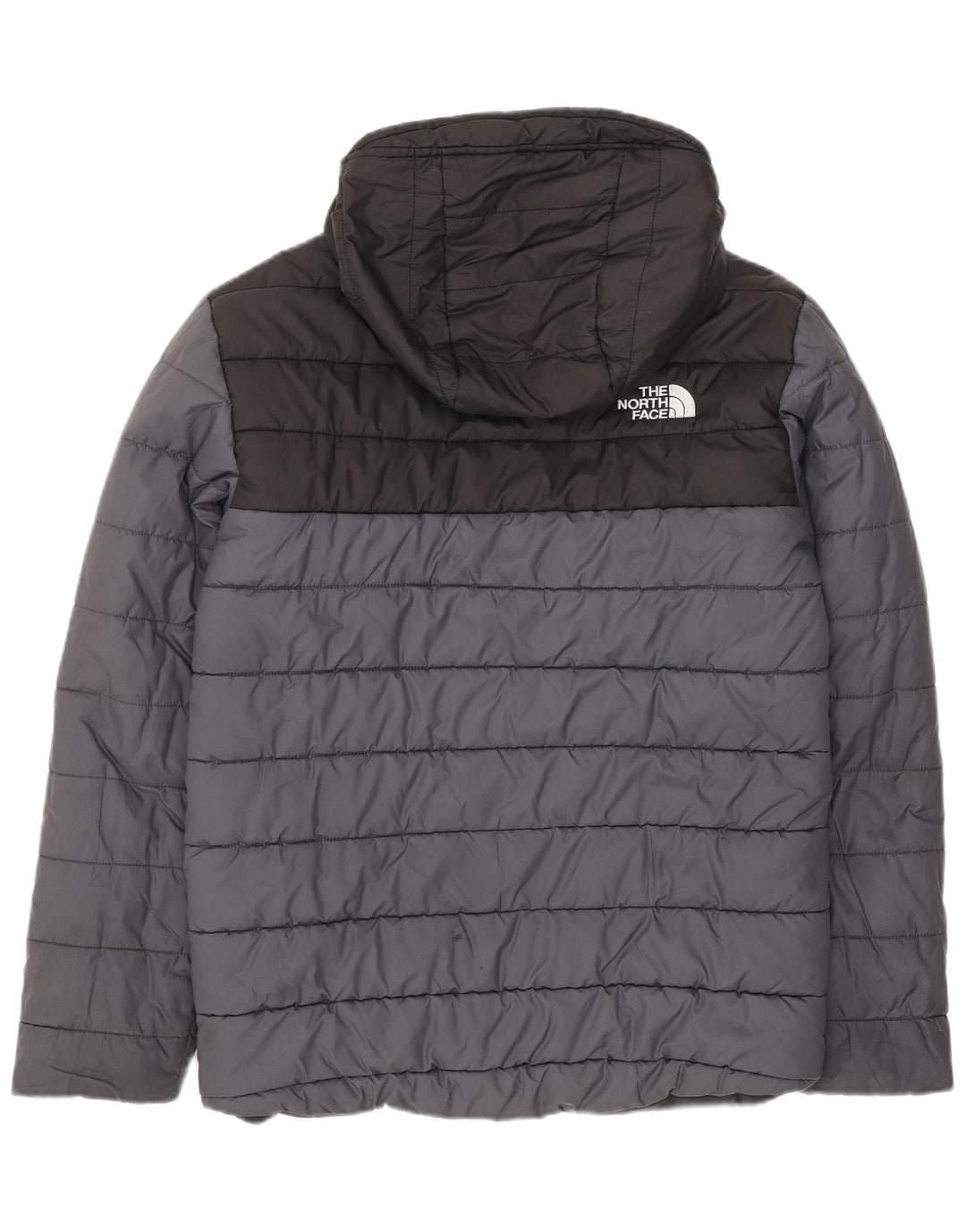 The North Face Boys Padded Jacket 11-12 Years Large Grey Colourblock