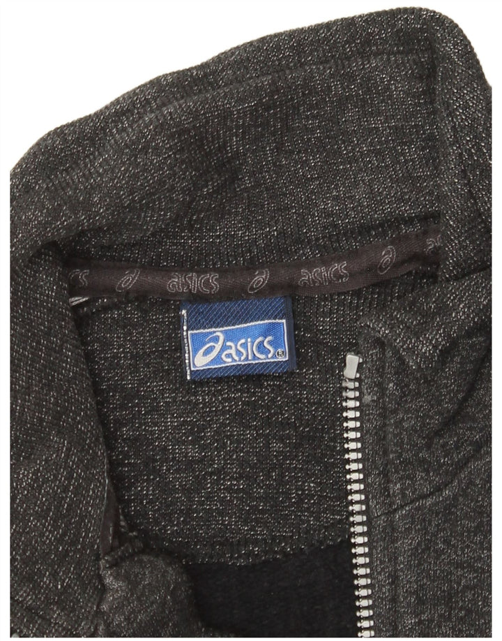 Asics Mens Graphic Tracksuit Top Jacket Small Grey