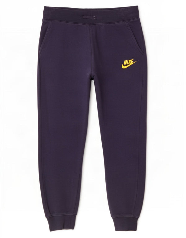 Nike Girls Tracksuit Trousers Joggers 10-11 Years Medium Navy Blue