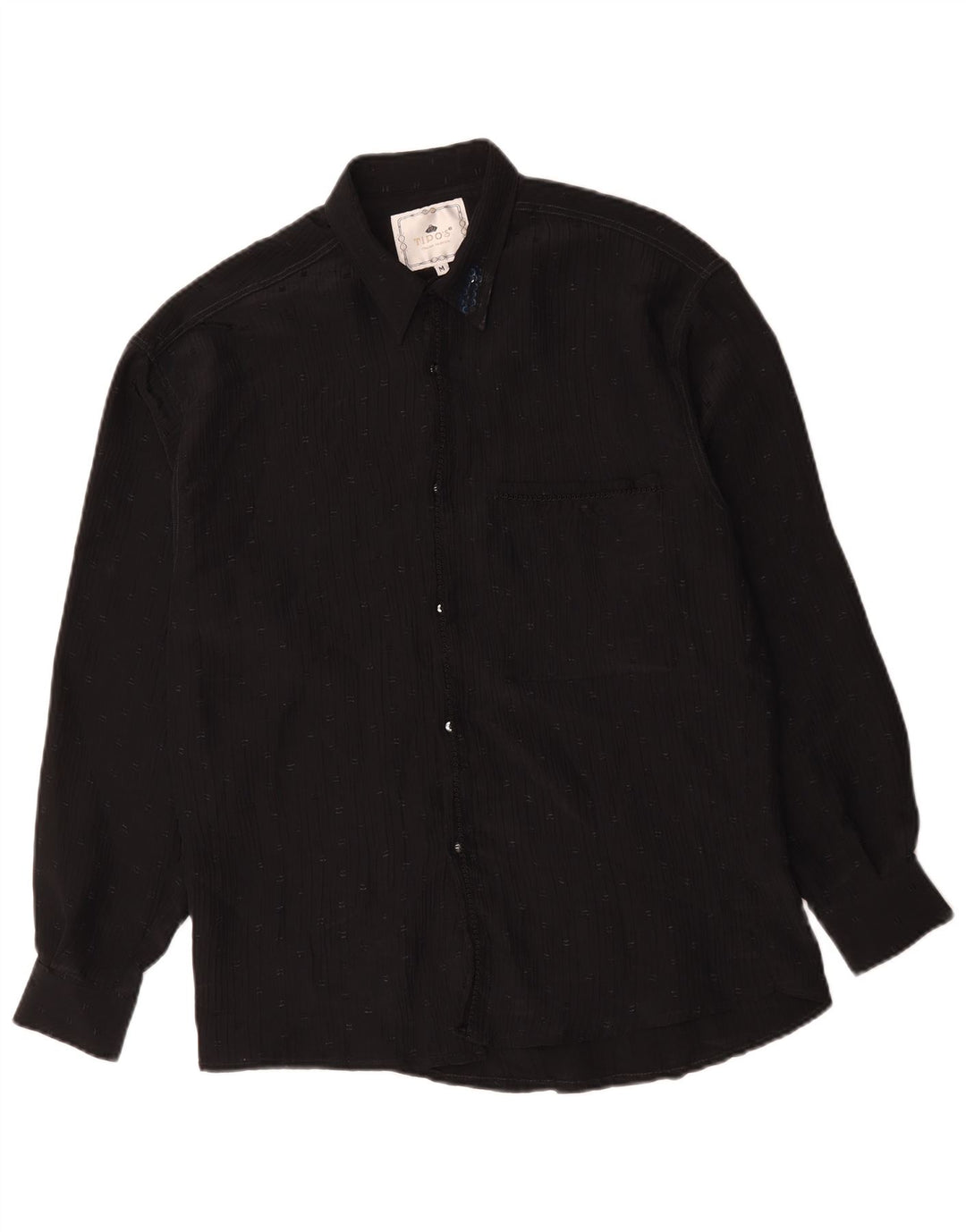 Tipo' S Womens Shirt Blouse UK 14 Medium Black Pinstripe