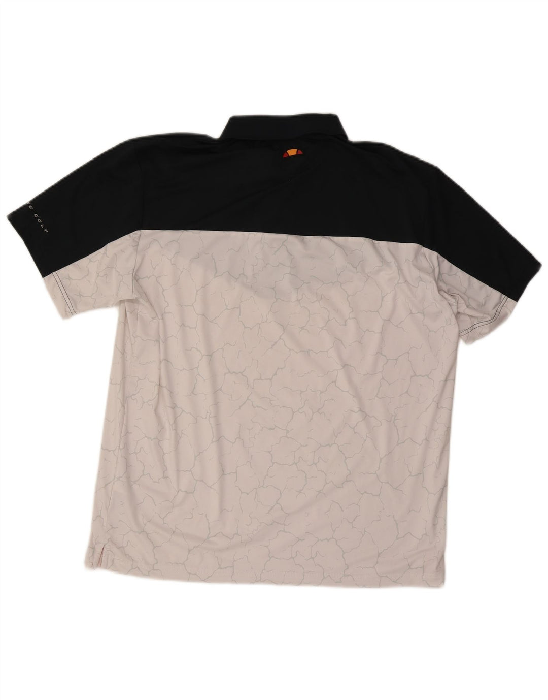 Ellesse Mens Polo Shirt XL White Colourblock Polyester