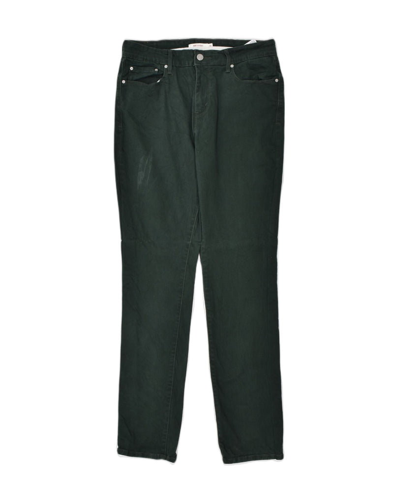 LEVI'S Womens 505 Straight Casual Trousers W30 L32 Green Cotton | Vintage | Thrift | Second-Hand | Used Clothing | Messina Hembry 