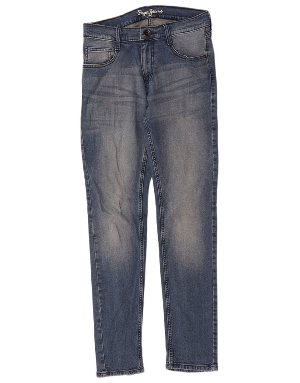 PEPE Jeans Womens Vapour Tapered W30 L31 Blue Cotton