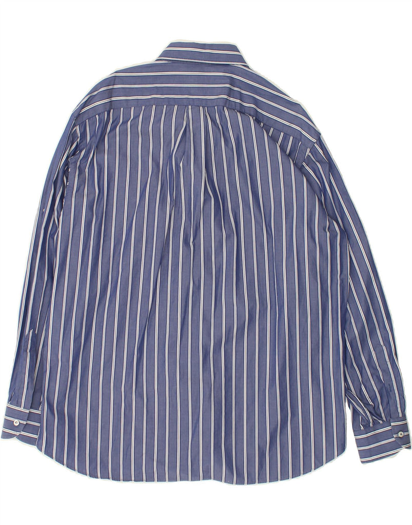 NAVIGARE Mens Shirt 2XL Blue Striped Vintage Navigare and Second-Hand Navigare from Messina Hembry 