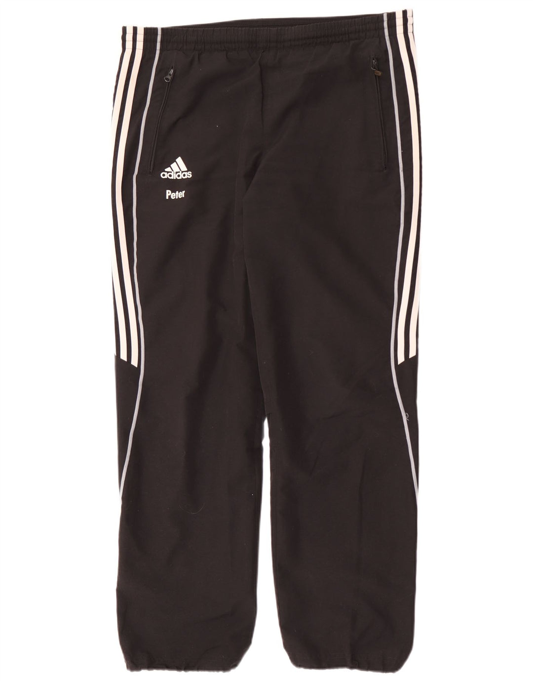 Adidas Mens Tracksuit Trousers Medium Black Polyester Sports