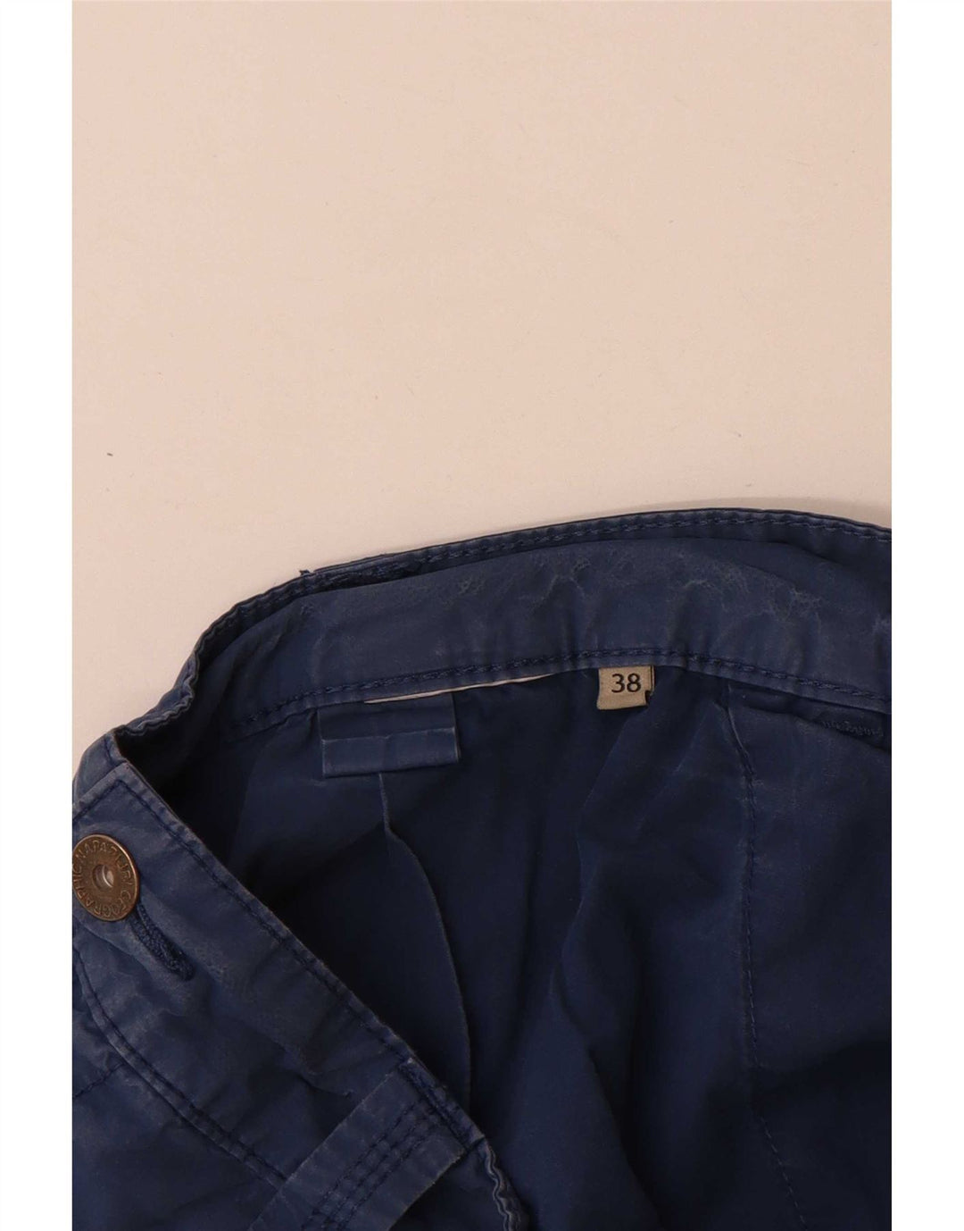 Napapijri Mens Cargo Shorts W38 XL Navy Blue