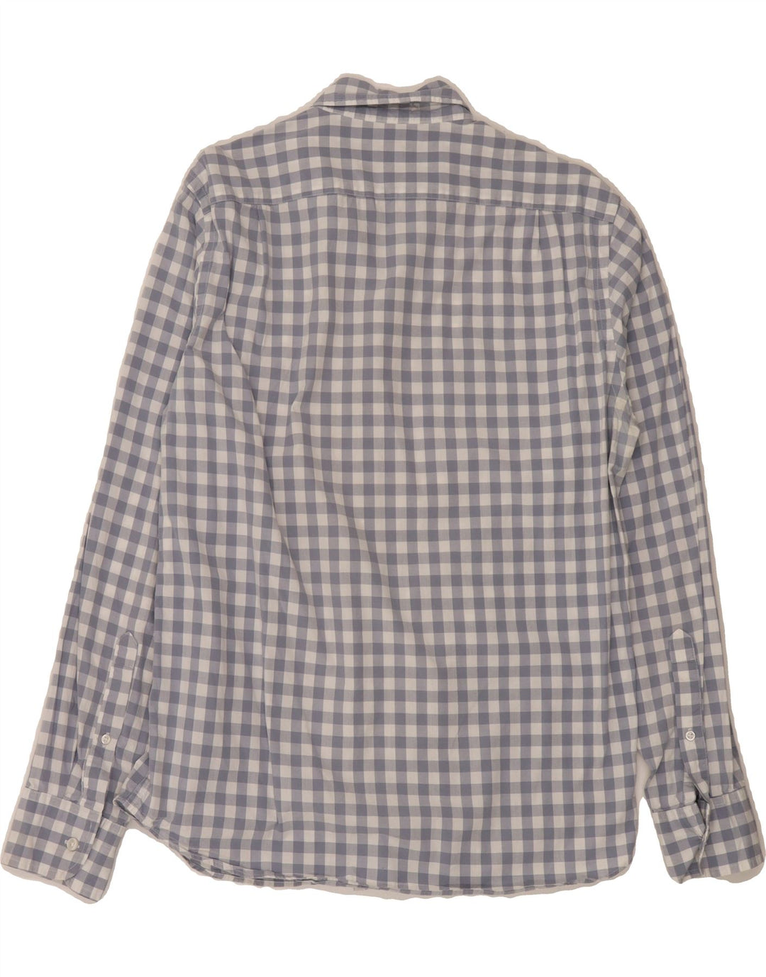 J. CREW Mens Shirt Medium Blue Gingham Cotton Vintage J. Crew and Second-Hand J. Crew from Messina Hembry 