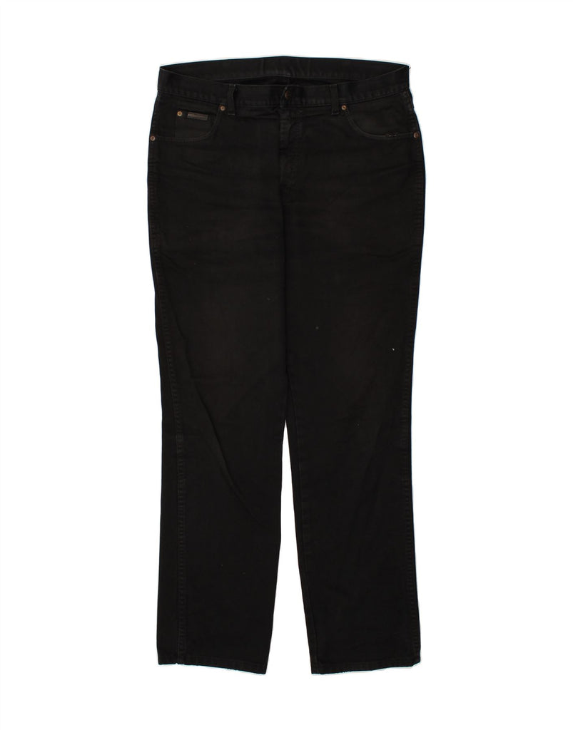WRANGLER Mens Slim Jeans W38 L34 Black Cotton | Vintage Wrangler | Thrift | Second-Hand Wrangler | Used Clothing | Messina Hembry 
