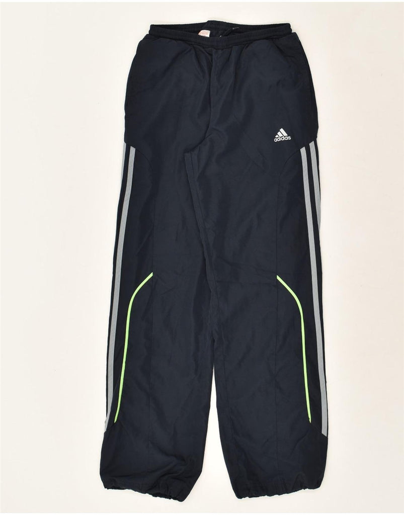 ADIDAS Boys Climacool Tracksuit Trousers 11-12 Years Navy Blue Polyester | Vintage Adidas | Thrift | Second-Hand Adidas | Used Clothing | Messina Hembry 