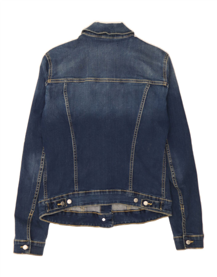 GAS Womens Denim Jacket UK 12 Medium Navy Blue Vintage Gas and Second-Hand Gas from Messina Hembry 