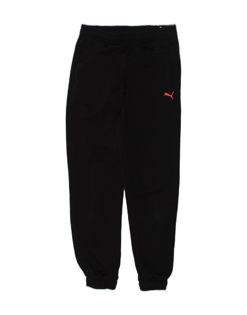 PUMA Girls Tracksuit Trousers Joggers 9-10 Years Black Polyester | Vintage Puma | Thrift | Second-Hand Puma | Used Clothing | Messina Hembry 