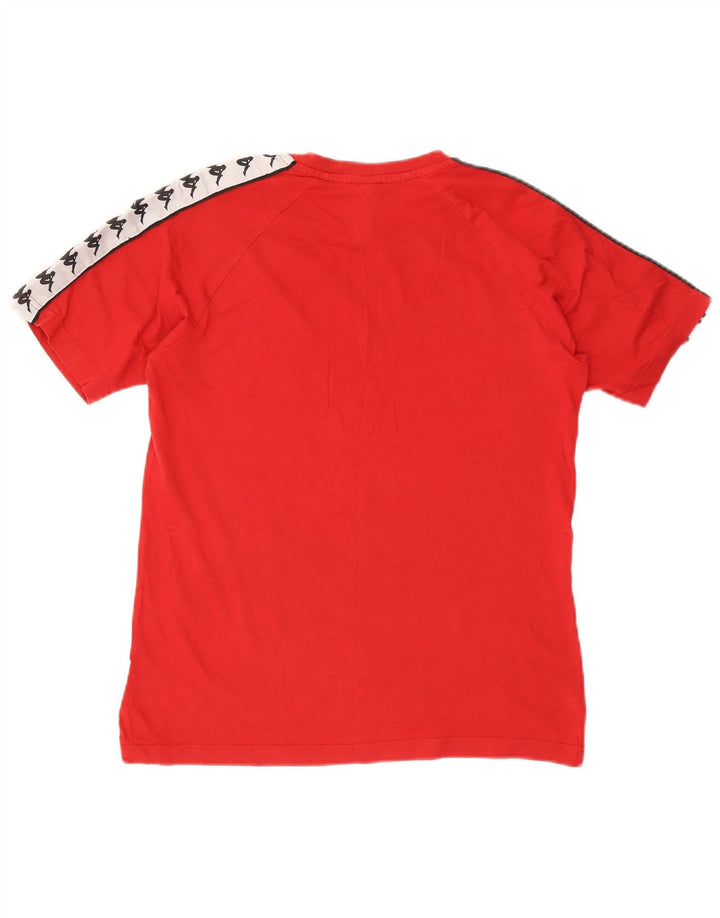 Kappa Mens Graphic T-Shirt Top Small Red Colourblock