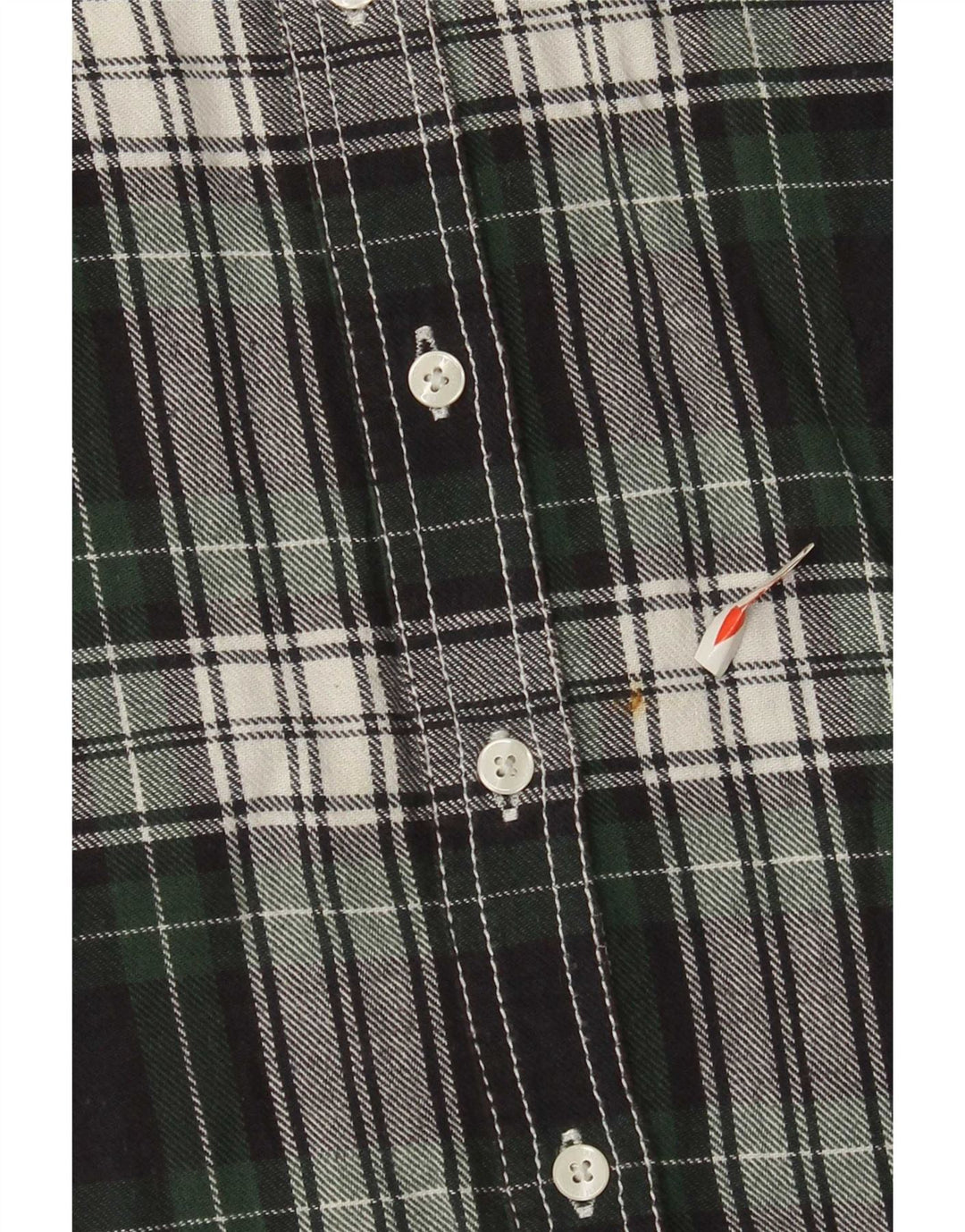 PEPE Jeans Womens Flannel Shirt UK 14 Medium Green Check Cotton