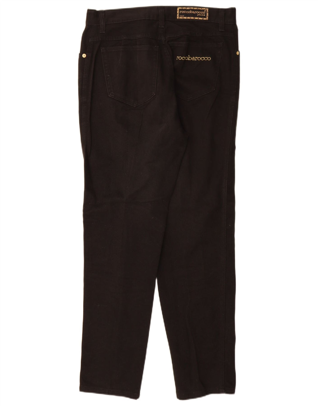 Roccobarocco Womens Tapered Jeans EU 40 Medium W32 L30 Black