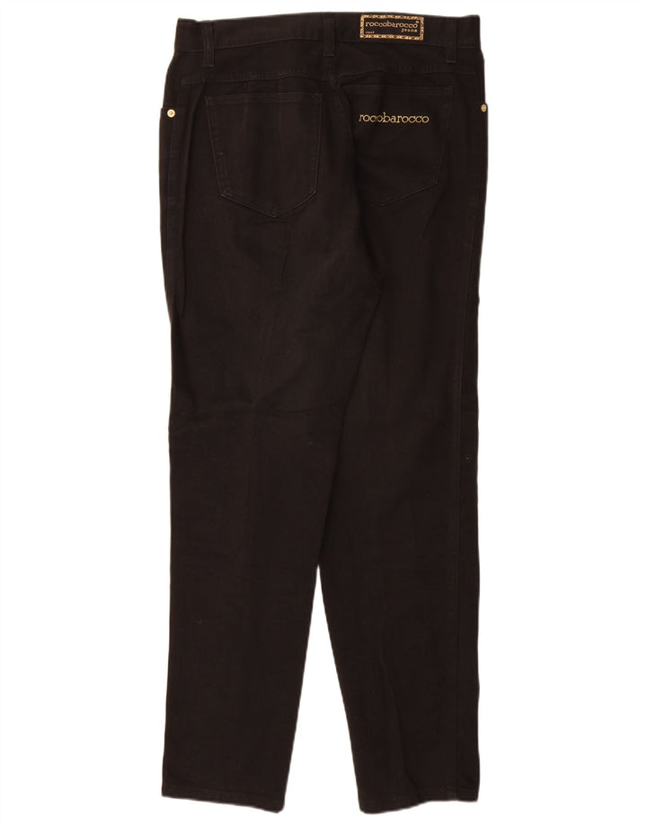 Roccobarocco Womens Tapered Jeans EU 40 Medium W32 L30 Black