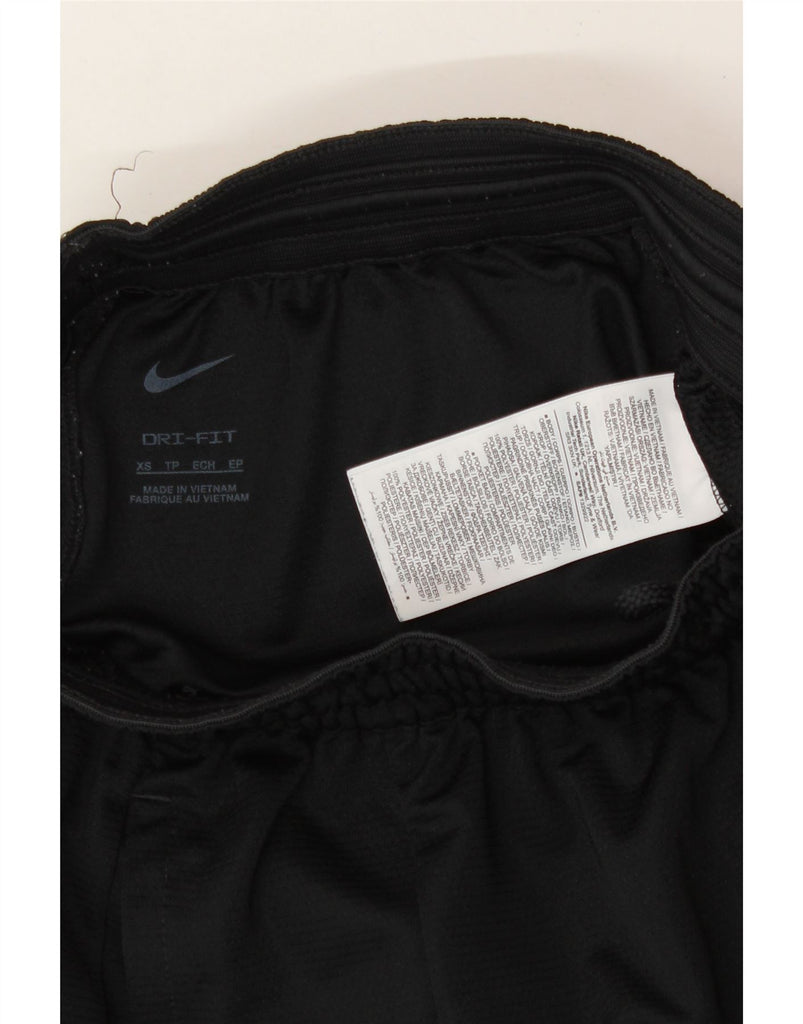NIKE Mens Dri Fit Graphic Sport Shorts XS Black Polyester Vintage Nike and Second-Hand Nike from Messina Hembry 