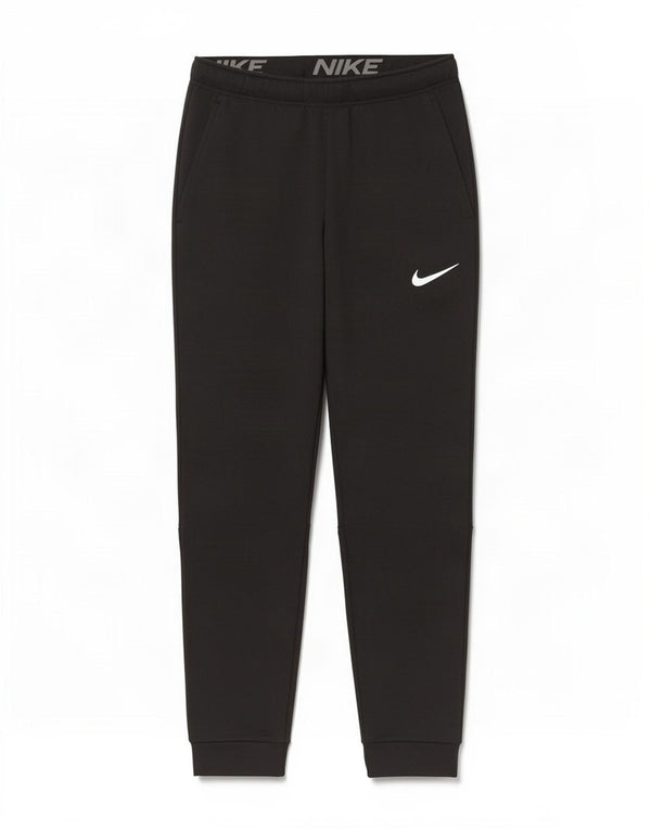 Nike Mens Dri Fit Tracksuit Trousers Joggers Large Black Cotton