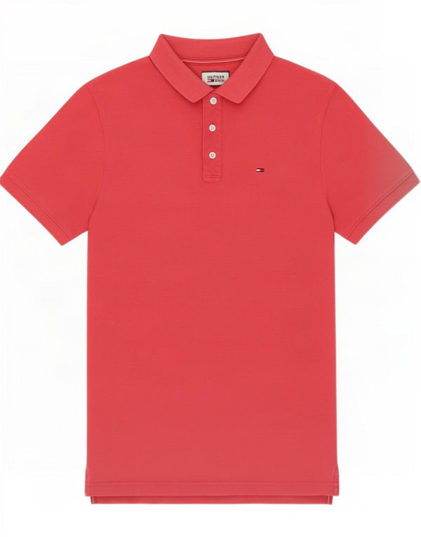 Tommy Hilfiger Mens Polo Shirt Small Pink