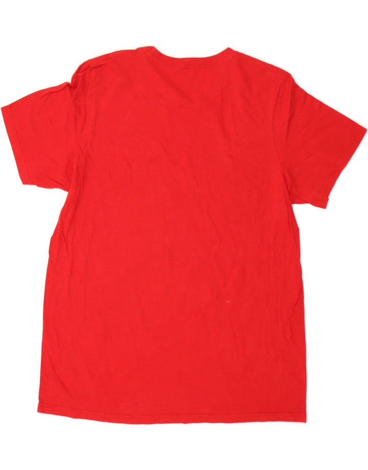 ADIDAS Mens Graphic T-Shirt Top Large Red Cotton Vintage Adidas and Second-Hand Adidas from Messina Hembry 
