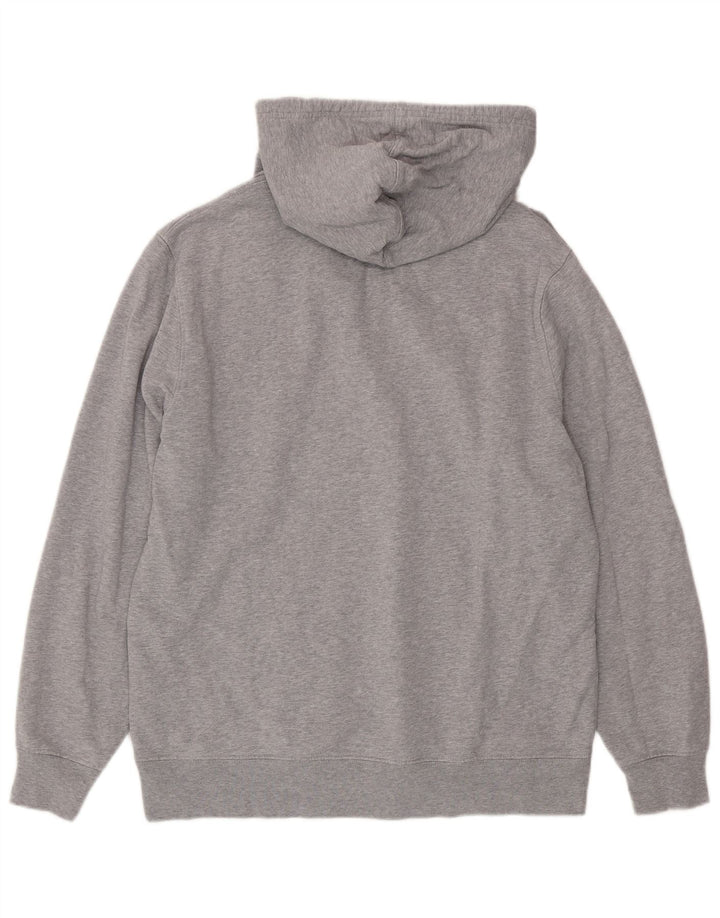 Levi's Mens Graphic Hoodie Jumper Large Grey Cotton