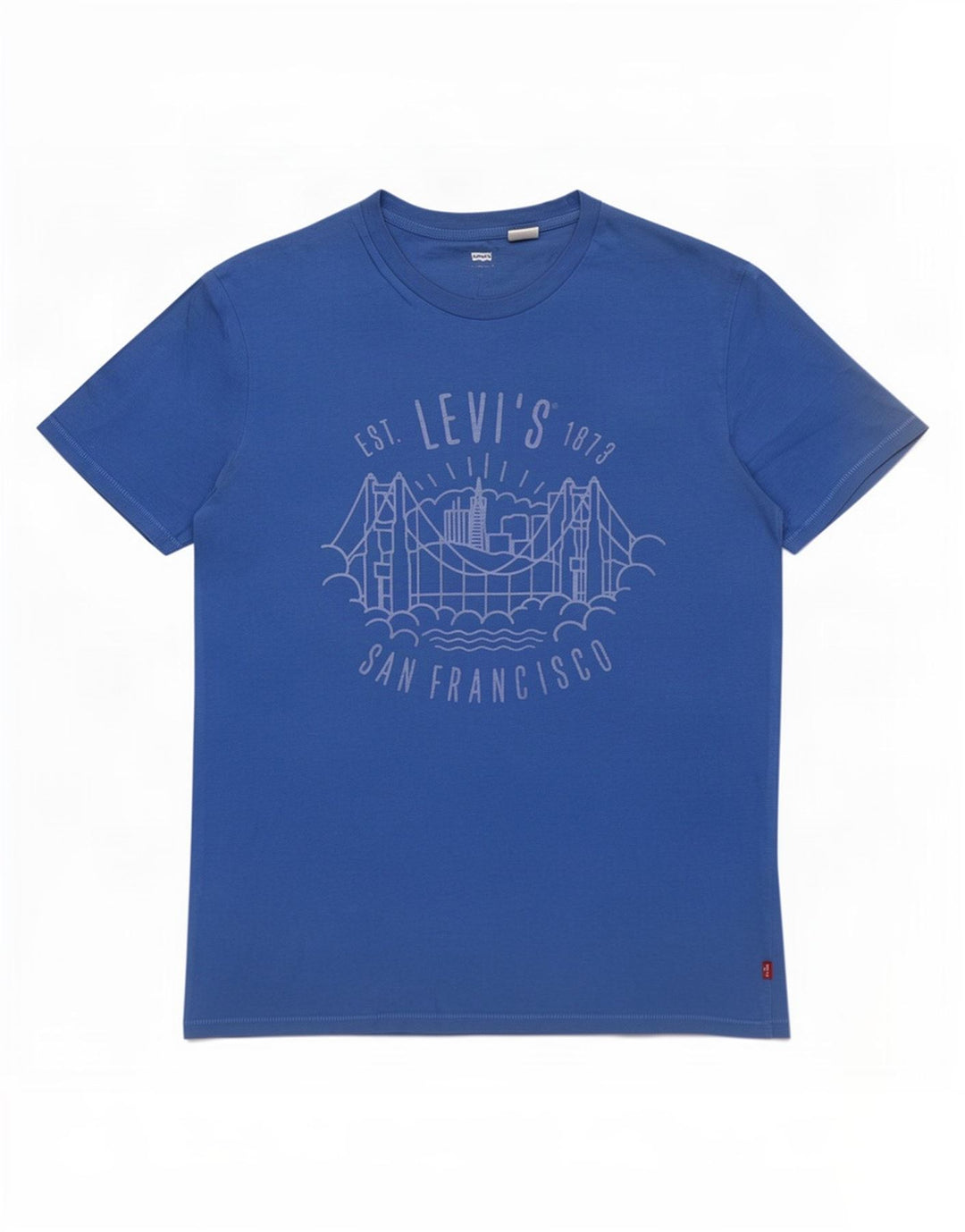 Levi's Mens Graphic T-Shirt Top Medium Blue Cotton