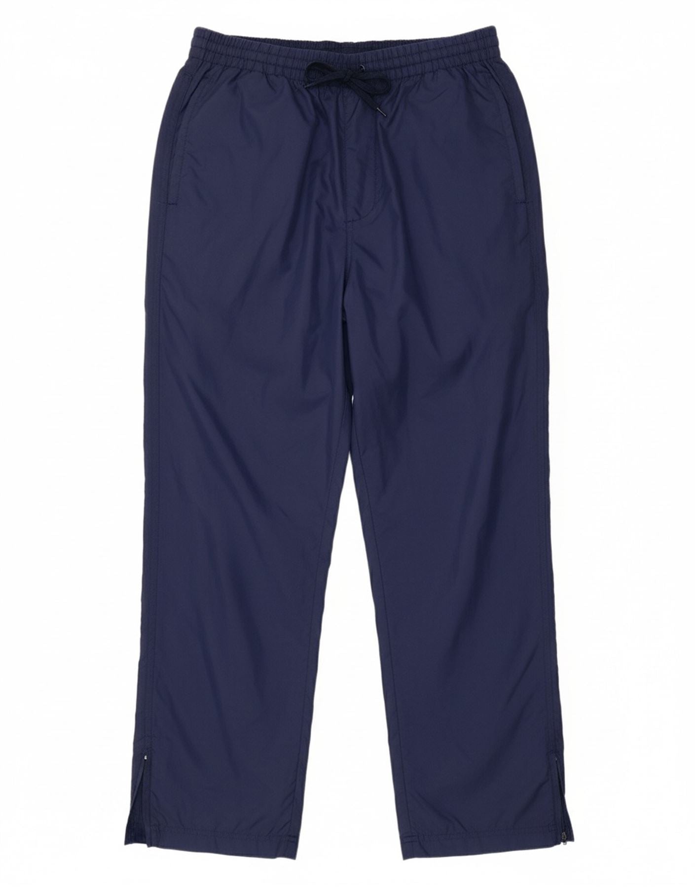 FOOT LOCKER Mens Tracksuit Trousers Medium Navy Blue Nylon