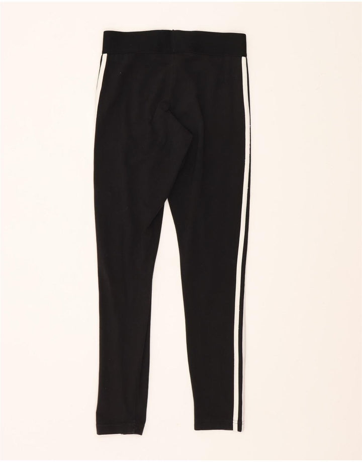 Adidas Womens Leggings UK 10 Small Black Cotton