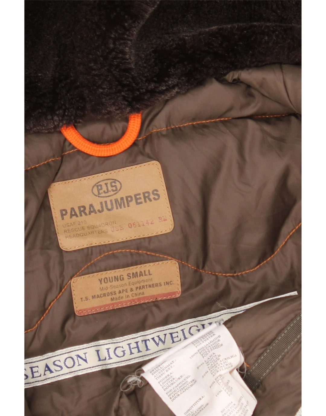 Parajumpers Boys Hooded Padded Jacket 11-12 Years Small Navy Blue Polyester