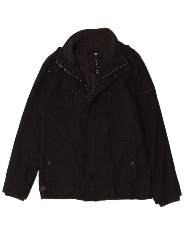 Billabong Mens Military Jacket UK 40 Large Grey Polyester