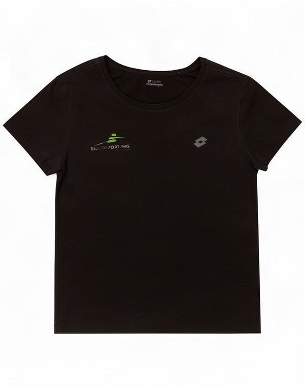 Lotto Womens Life's Graphic T-Shirt Top UK 14 Medium Black