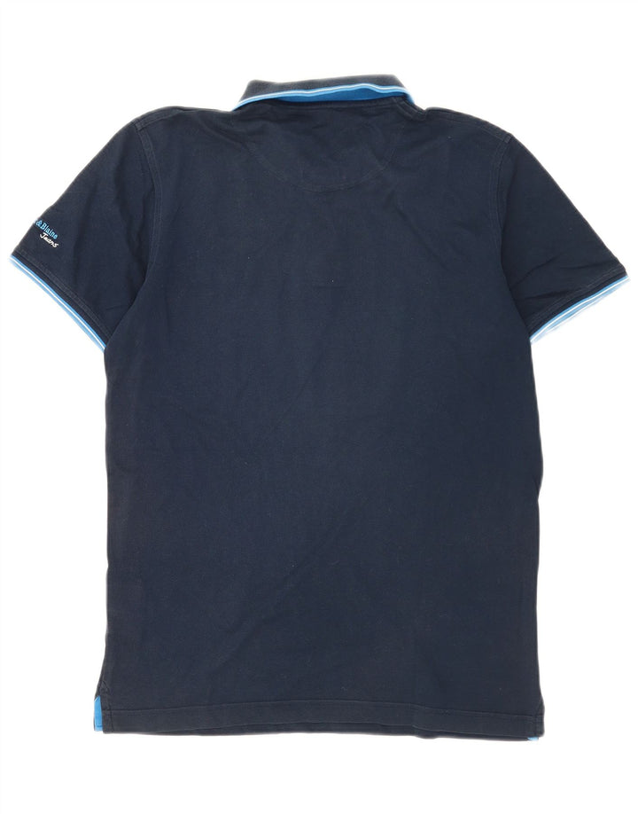 Harmont & Blaine Mens Polo Shirt Large Navy Blue Cotton