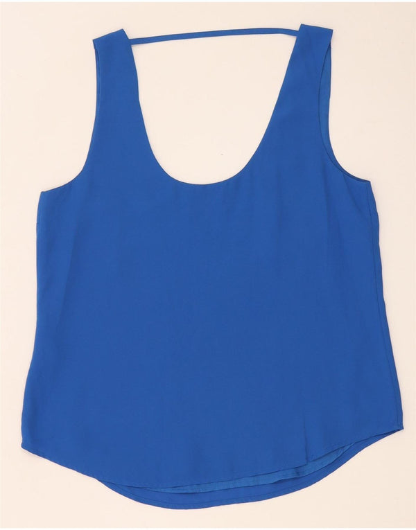 Oasis Womens Vest Top UK 12 Medium Blue Polyester