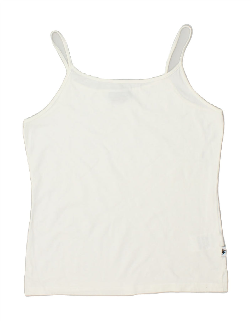 KAPPA Girls Cami Top 14-15 Years 2XL White Cotton | Vintage Kappa | Thrift | Second-Hand Kappa | Used Clothing | Messina Hembry 