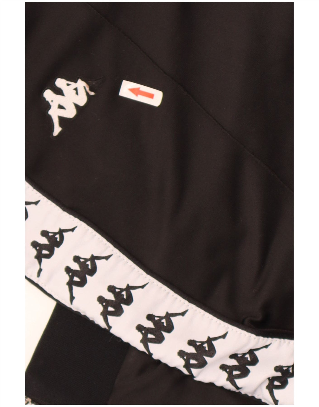 Kappa Mens Graphic Tracksuit Trousers Joggers Medium Black Colourblock