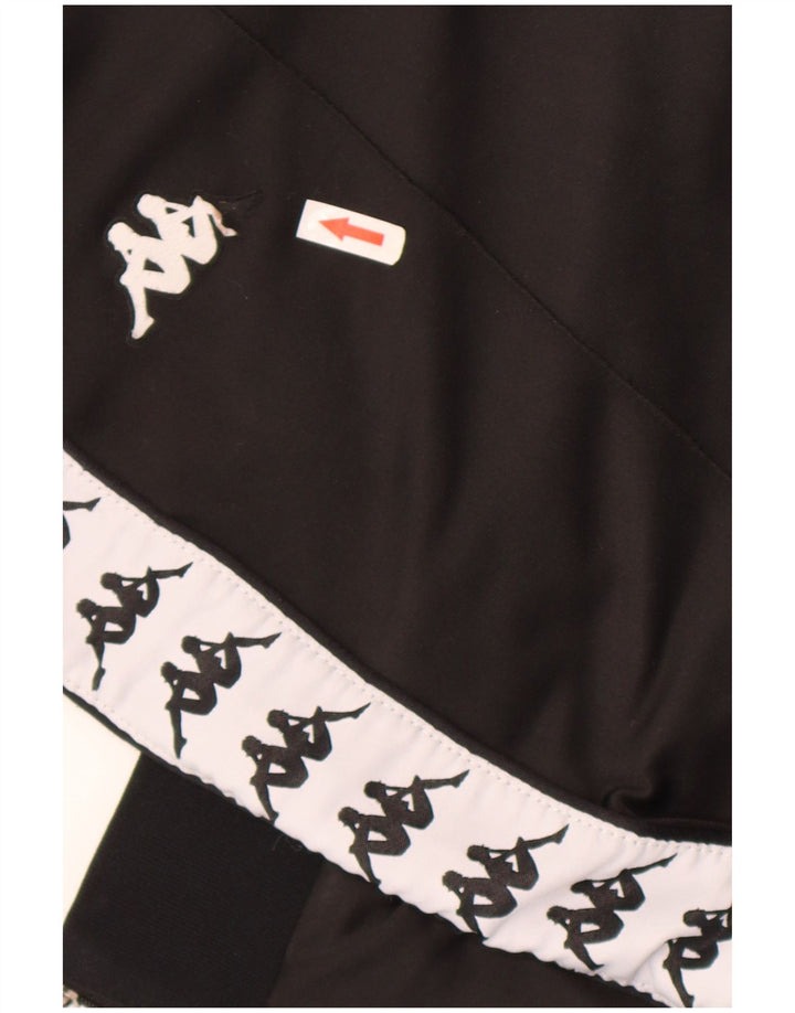 Kappa Mens Graphic Tracksuit Trousers Joggers Medium Black Colourblock