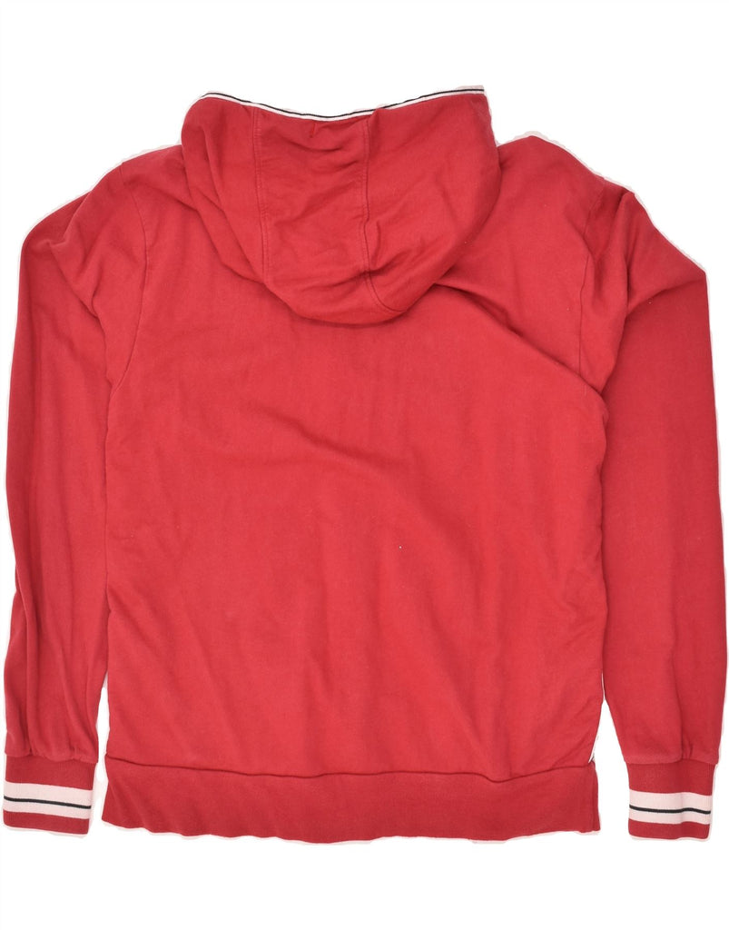 CHAMPION Mens Graphic Zip Hoodie Sweater Large Red Cotton | Vintage Champion | Thrift | Second-Hand Champion | Used Clothing | Messina Hembry 