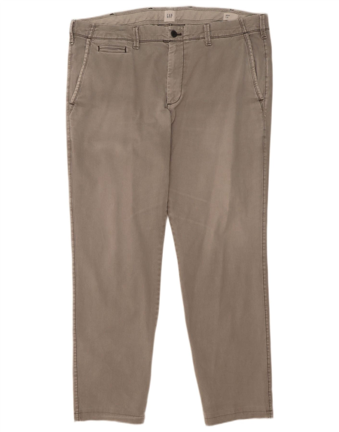 Gap Mens Slim Chino Trousers W38 L32 Grey Cotton