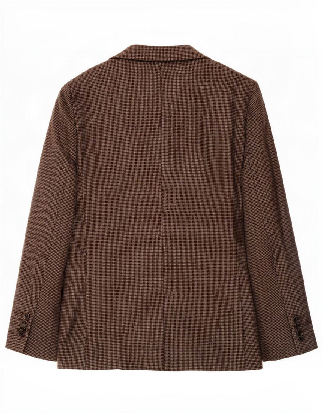 Marks & Spencer Mens Longline Blazer Jacket UK 44 XL Brown Houndstooth